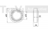 TREVI AUTOMOTIVE WB1357 rato guolio komplektas 
 Ašies montavimas/vairavimo mechanizmas/ratai -> Rato stebulė/montavimas -> Rato guolis
281501319C