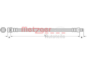 METZGER 4110795 stabdžių žarnelė 
 Stabdžių sistema -> Stabdžių žarnelės
1349853, 1349854, 1424802, 1609128