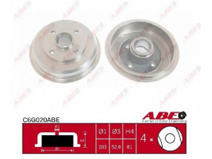 ABE C6G020ABE stabdžių būgnas 
 Stabdžių sistema -> Būgninis stabdys -> Stabdžių būgnas
3049844