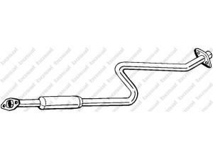BOSAL 279-033 vidurinis duslintuvas 
 Išmetimo sistema -> Duslintuvas
20300-99B01, 20300-99B02, B003M-99B0MGA