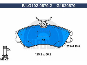 GALFER B1.G102-0570.2 stabdžių trinkelių rinkinys, diskinis stabdys 
 Techninės priežiūros dalys -> Papildomas remontas
4252 13, 4252 34, 4253 80, 4253 78