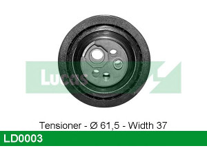 LUCAS ENGINE DRIVE LD0003 įtempiklio skriemulys, paskirstymo diržas
048109243A