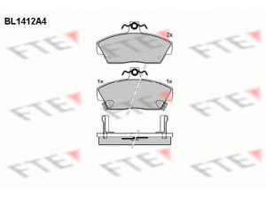 FTE BL1412A4 stabdžių trinkelių rinkinys, diskinis stabdys 
 Techninės priežiūros dalys -> Papildomas remontas
673-211-62-NBI, 673-220-36-NBI