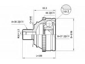 STATIM C.321 jungčių komplektas, kardaninis velenas 
 Ratų pavara -> Sujungimai/komplektas
701498099C