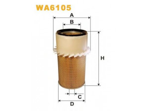 WIX FILTERS WA6105 oro filtras 
 Techninės priežiūros dalys -> Techninės priežiūros intervalai
4950103, 4956902, 71004652, 73048658