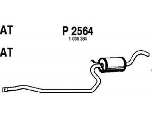 FENNO P2564 vidurinis duslintuvas 
 Išmetimo sistema -> Duslintuvas
1030384, 1030387, 6189448