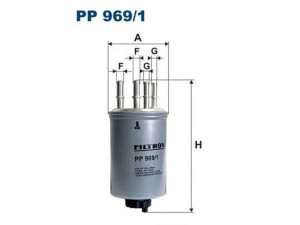 FILTRON PP969/1 kuro filtras 
 Degalų tiekimo sistema -> Kuro filtras/korpusas
CPLA-9155-BA, LR 041978, LR007311