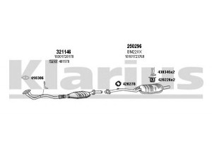 KLARIUS 060125E išmetimo sistema 
 Išmetimo sistema -> Išmetimo sistema, visa
