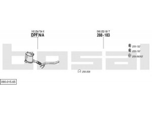 BOSAL 090.015.65 išmetimo sistema 
 Išmetimo sistema -> Išmetimo sistema, visa