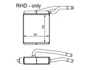 NRF 54226 šilumokaitis, salono šildymas 
 Šildymas / vėdinimas -> Šilumokaitis
1062256, XS4H18475BB
