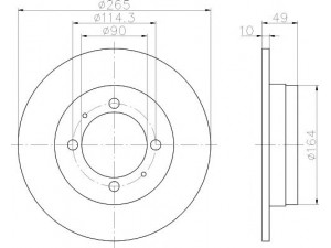 HELLA PAGID 8DD 355 103-301 stabdžių diskas 
 Stabdžių sistema -> Diskinis stabdys -> Stabdžių diskas
MB500555, MB500556