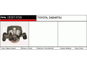 DELCO REMY DC81458 stabdžių apkaba 
 Dviratė transporto priemonės -> Stabdžių sistema -> Stabdžių apkaba / priedai