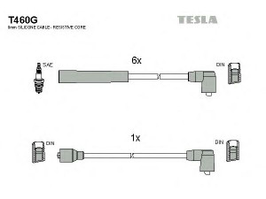 TESLA T460G uždegimo laido komplektas 
 Kibirkšties / kaitinamasis uždegimas -> Uždegimo laidai/jungtys