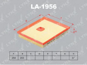 LYNXauto LA-1956 oro filtras 
 Filtrai -> Oro filtras
137 094 00 04, 137 094 01 04, A 137 094 00 04