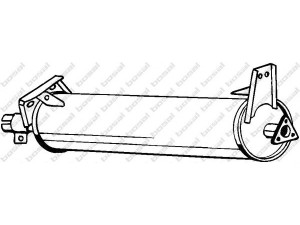 BOSAL 233-497 vidurinis duslintuvas 
 Išmetimo sistema -> Duslintuvas
068 251 053 C, 068 251 053 H