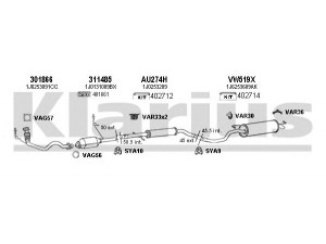 KLARIUS 790177U išmetimo sistema 
 Išmetimo sistema -> Išmetimo sistema, visa