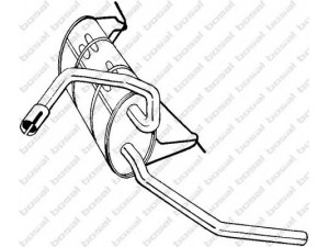 BOSAL 235-177 galinis duslintuvas 
 Išmetimo sistema -> Duslintuvas
3432082, 3448849, 3467687