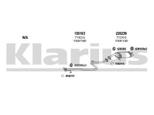 KLARIUS 900179E išmetimo sistema 
 Išmetimo sistema -> Išmetimo sistema, visa