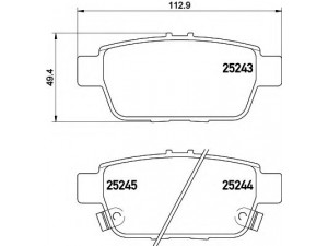HELLA 8DB 355 016-091 stabdžių trinkelių rinkinys, diskinis stabdys 
 Techninės priežiūros dalys -> Papildomas remontas
43022SJCA00, 43022TK4A00