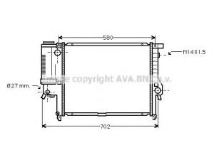 AVA QUALITY COOLING BW2142 radiatorius, variklio aušinimas 
 Aušinimo sistema -> Radiatorius/alyvos aušintuvas -> Radiatorius/dalys
1723516, 1737757, 1737758
