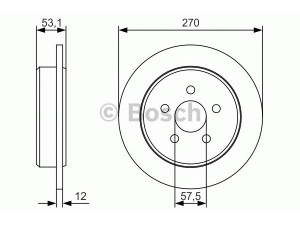 BOSCH 0 986 479 U41 stabdžių diskas 
 Stabdžių sistema -> Diskinis stabdys -> Stabdžių diskas
05085 652AA, 05085 652AB, 5085 652AA