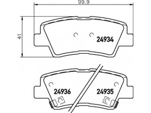 HELLA 8DB 355 014-571 stabdžių trinkelių rinkinys, diskinis stabdys 
 Techninės priežiūros dalys -> Papildomas remontas
48413341A0, 583022EA31, 583023KA31