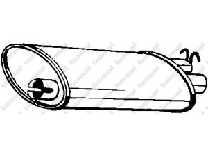 BOSAL 235-003 galinis duslintuvas 
 Išmetimo sistema -> Duslintuvas
1271261, 1378237, 1378696, 3514919