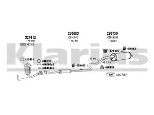 KLARIUS 180625E išmetimo sistema 
 Išmetimo sistema -> Išmetimo sistema, visa