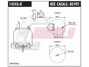 CASALS B2492 dėklas, pneumatinė pakaba
20424543