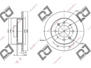 DJ PARTS BD1372 stabdžių diskas 
 Dviratė transporto priemonės -> Stabdžių sistema -> Stabdžių diskai / priedai
58411-2F100, 584112F100, 584112F300