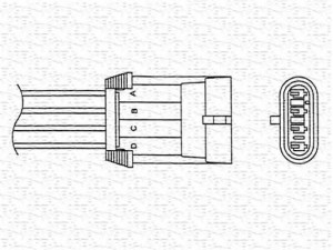 MAGNETI MARELLI 460001938010 lambda jutiklis 
 Variklis -> Variklio elektra
5WK93207, 855 343, 855343, 90536393