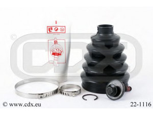 CDX 22-1116 gofruotoji membrana, kardaninis velenas 
 Ratų pavara -> Gofruotoji membrana