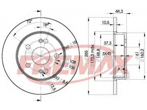 FREMAX BD-4297 stabdžių diskas 
 Stabdžių sistema -> Diskinis stabdys -> Stabdžių diskas
7700 800 004, 7701 204 297, 7701 205 846