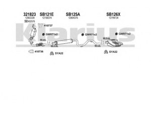 KLARIUS 750190U išmetimo sistema 
 Išmetimo sistema -> Išmetimo sistema, visa