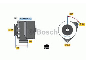 BOSCH 0 986 031 931 kintamosios srovės generatorius 
 Elektros įranga -> Kint. sr. generatorius/dalys -> Kintamosios srovės generatorius
5 446 241, 5 446 248, 5 473 145