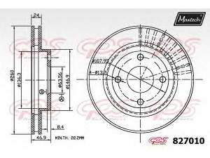 MAXTECH 827010.6880 stabdžių diskas 
 Dviratė transporto priemonės -> Stabdžių sistema -> Stabdžių diskai / priedai
4056029, 4070865, 5026784
