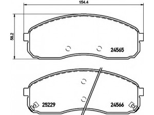 HELLA 8DB 355 019-581 stabdžių trinkelių rinkinys, diskinis stabdys 
 Techninės priežiūros dalys -> Papildomas remontas
0K58A3323Z