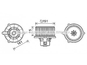 AVA QUALITY COOLING KA8247 elektrovariklis, vidinis pūtiklis 
 Šildymas / vėdinimas -> Orpūtė/dalys
971132F000