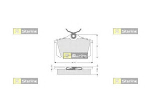 STARLINE BD S002SP stabdžių trinkelių rinkinys, diskinis stabdys 
 Techninės priežiūros dalys -> Papildomas remontas
1J0.698.451, 1J0.698.451H, 1J0698451