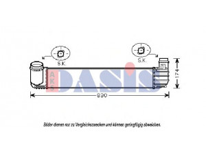 AKS DASIS 187019N tarpinis suslėgto oro aušintuvas, kompresorius 
 Variklis -> Oro tiekimas -> Įkrovos agregatas (turbo/superįkrova) -> Tarpinis suslėgto oro aušintuvas
144960023R