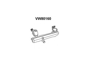 VENEPORTE VW80160 priekinis duslintuvas 
 Išmetimo sistema -> Duslintuvas
211251051L, 211251051T