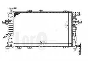 LORO 037-017-0047 radiatorius, variklio aušinimas 
 Aušinimo sistema -> Radiatorius/alyvos aušintuvas -> Radiatorius/dalys
1300267, 13145212, 1300267, 13145212
