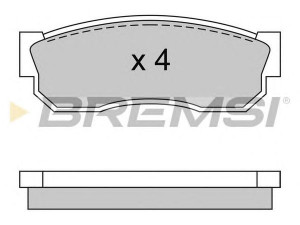 BREMSI BP2246 stabdžių trinkelių rinkinys, diskinis stabdys 
 Techninės priežiūros dalys -> Papildomas remontas
725191220, 725191360, 725191630