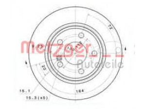 METZGER 15041 stabdžių diskas 
 Dviratė transporto priemonės -> Stabdžių sistema -> Stabdžių diskai / priedai
2464230012, 2464230412, A2464230012