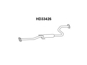 VENEPORTE HD33426 priekinis duslintuvas 
 Išmetimo sistema -> Duslintuvas
18220SR3406, 18220SR3P01