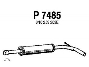 FENNO P7485 vidurinis duslintuvas 
 Išmetimo sistema -> Duslintuvas
6N0253209C, 6N0253209E