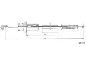CABOR 11.192 akceleratoriaus trosas
162909, 162909