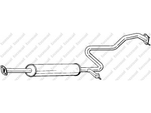 BOSAL 287-703 vidurinis duslintuvas 
 Išmetimo sistema -> Duslintuvas
20300-40U00, 20300-41U00