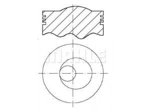 MAHLE ORIGINAL S59110 stūmoklis 
 Variklis -> Cilindrai/stūmokliai
