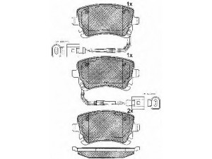 BSF 10801 stabdžių trinkelių rinkinys, diskinis stabdys 
 Techninės priežiūros dalys -> Papildomas remontas
3D0698451, 3D0698451A